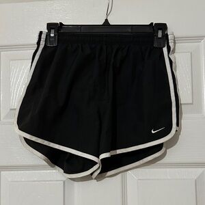 Nike Women's Black Shorts with White Trim